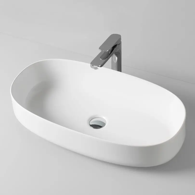 Умывальник накладной ArtCeram Cognac 68x35, черный матовый (COL005 17; 00) - Фото 2